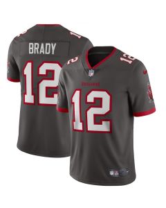 Men's Tampa Bay Buccaneers #12 Tom Brady New Grey Vapor Untouchable Limited Stitched NFL Jersey