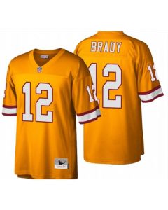 Men's Tampa Bay Buccaneers #12 Tom Brady Orange Stitched Jersey (Orange)