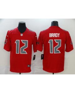 Men's Tampa Bay Buccaneers #12 Tom Brady Red Color Rush Stitched NFL Jersey