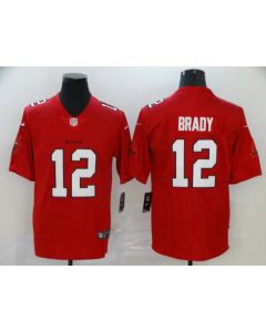 Men's Tampa Bay Buccaneers #12 Tom Brady Red Stitched NFL Jersey
