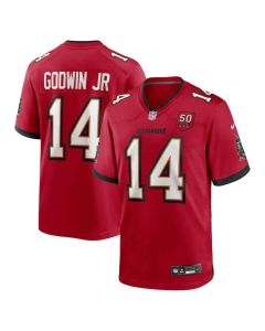Men's Tampa Bay Buccaneers #14 Chris Godwin Jr. Red 50th Anniversary Game Jersey (Red)