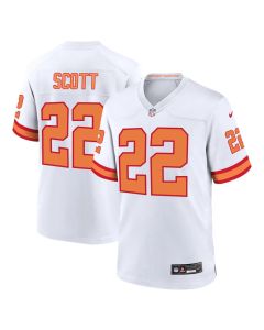 Men's Tampa Bay Buccaneers #22 Keionte Scott White Player Game Jersey