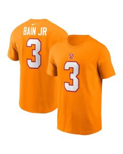 Men's Tampa Bay Buccaneers #3 Rueben Bain Jr. Orange 2026 NFL Draft Name & Number T-Shirt (Orange)