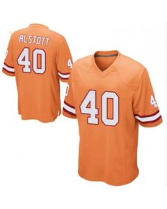 Men's Tampa Bay Buccaneers #40 Mike Alstott Orange Stitched Jersey