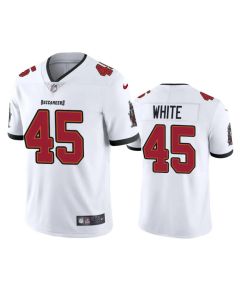 Men's Tampa Bay Buccaneers #45 Devin White White Vapor Untouchable Limited NFL Stitched Jersey
