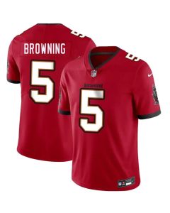 Men's Tampa Bay Buccaneers #5 Jake Browning Red 2026 Vapor Limited Stitched Jersey