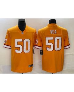Men's Tampa Bay Buccaneers #50 Vita Vea Orange Vapor Untouchable Limited Stitched Jersey