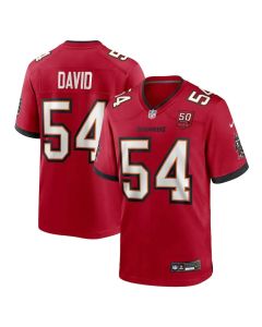 Men's Tampa Bay Buccaneers #54 Lavonte David Red 50th Anniversary Game Jersey (Red)