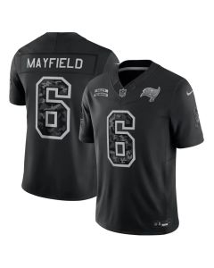 Men's Tampa Bay Buccaneers #6 Baker Mayfield Black 2026 Salute to Service Vapor F.U.S.E. Limited Jersey