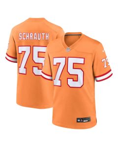 Men's Tampa Bay Buccaneers #75 Billy Schrauth Orange Alternate Game Jersey (Orange)