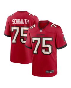 Men's Tampa Bay Buccaneers #75 Billy Schrauth Red Game Jersey