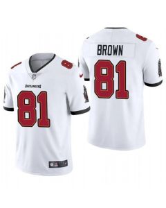 Men's Tampa Bay Buccaneers #81 Antonio Brown White Vapor Untouchable Limited Stitched Jersey