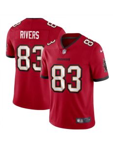 Men's Tampa Bay Buccaneers #83 Eric Rivers Red 2026 Draft Vapor Limited Stitched Jersey (Red)