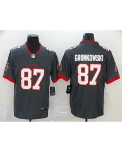 Men's Tampa Bay Buccaneers #87 Rob Gronkowski New Grey Vapor Untouchable Limited Stitched NFL Jersey
