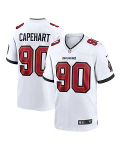 Men's Tampa Bay Buccaneers #90 DeMonte Capehart White Game Jersey (White)