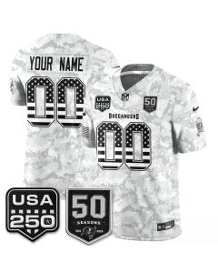 Men's Tampa Bay Buccaneers Camo 2026 Salute to Service Edition Vapor F.U.S.E. Limited Custom Jersey (Style 2)