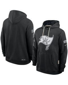 Men's Tampa Bay Buccaneers Nike Black 2026 Salute to Service Sideline Dri-FIT Pullover Hoodie