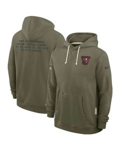 Men's Tampa Bay Buccaneers Olive 2025 Salute to Service Pullover Hoodie (Olive)