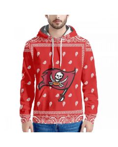 Men's Tampa Bay Buccaneers Red Pullover Hoodie (Red)