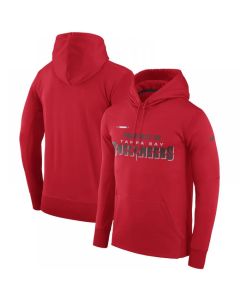 Men's Tampa Bay Buccaneers Red Sideline Property Of Performance Pullover Hoodie