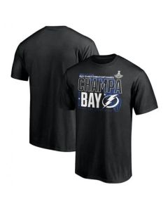 Men's Tampa Bay Lightning 2021 Black Stanley Cup Champions T-Shirt