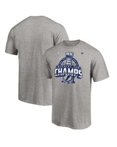 Men's Tampa Bay Lightning 2021 Gray Stanley Cup Champions Locker Room T-Shirt