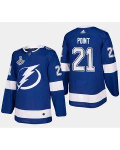Men's Tampa Bay Lightning #21 Brayden Point 2021 Stanley Cup Champions Stitched Jersey