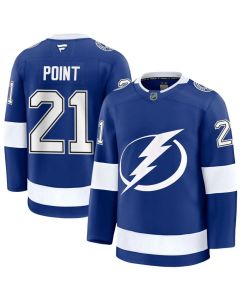 Men's Tampa Bay Lightning #21 Brayden Point 2024-25 Blue Stitched Premium Jersey