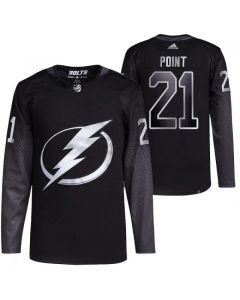 Men's Tampa Bay Lightning #21 Brayden Point Black Stitched Jersey