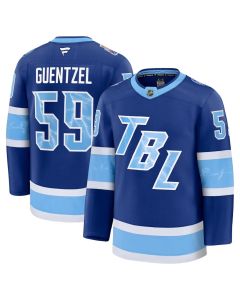 Men's Tampa Bay Lightning #59 Jake Guentzel Blue 2026 NHL Stadium Series Premium Jersey