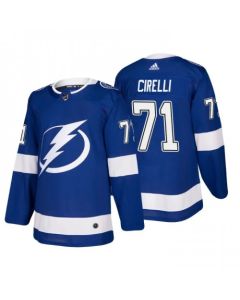 Men's Tampa Bay Lightning #71 Anthony Cirelli Blue Stitched Jersey