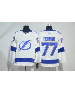 Men's Tampa Bay Lightning #77 Victor Hedman White Stitched NHL Jersey