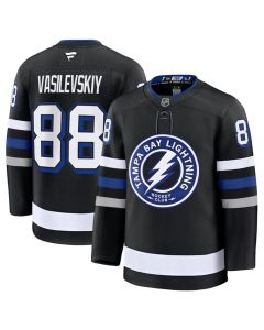 Men's Tampa Bay Lightning #88 Andrei Vasilevskiy Black 2024-25 Alternate Stitched Hockey Jersey