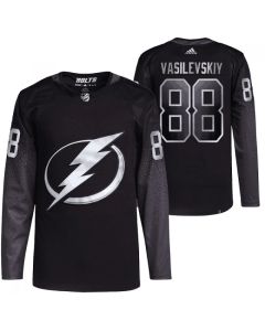 Men's Tampa Bay Lightning #88 Andrei Vasilevskiy Black Stitched Jersey