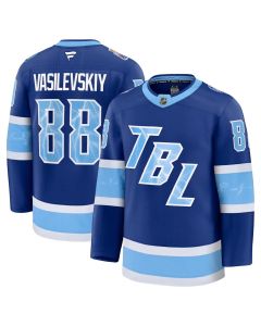 Men's Tampa Bay Lightning #88 Andrei Vasilevskiy Blue 2026 NHL Stadium Series Premium Jersey