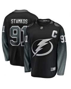Men's Tampa Bay Lightning #91 Steven Stamkos Black Stitched NHL Jersey