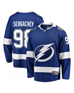 Men's Tampa Bay Lightning #98 Mikhail Sergachev Blue Home Player Stitched Jersey