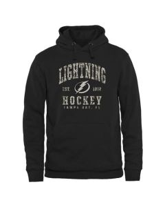 Men's Tampa Bay Lightning Black Camo Stack Pullover Hoodie
