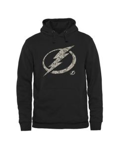 Men's Tampa Bay Lightning Black Rink Warrior Pullover Hoodie