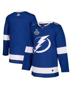 Men's Tampa Bay Lightning Blank 2021 Blue Stanley Cup Final Bound Stitched Jersey