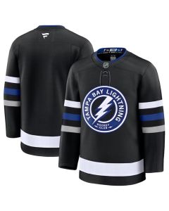 Men's Tampa Bay Lightning Blank Black 2024-25 Alternate Stitched Hockey Jersey
