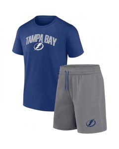 Men's Tampa Bay Lightning Royal/Heather Gray Arch T-Shirt & Shorts Combo Set