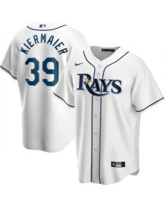 Men's Tampa Bay Rays #39 Kevin Kiermaier White Cool Base Stitched Jersey