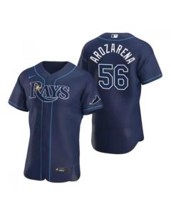 Men's Tampa Bay Rays #56 Randy Arozarena Navy Flex Base Stitched Jersey