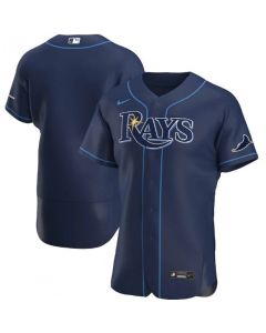 Men's Tampa Bay Rays Blank Navy Flex Base Stitched Jersey