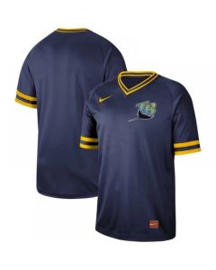 Men's Tampa Bay Rays Navy Cooperstown Collection Legend Stitched MLB Jersey