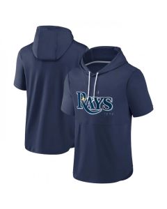 Men's Tampa Bay Rays Navy Sideline Training Hooded Performance T-Shirt