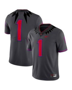 Men's TCU Horned Frogs #1 Black Stitched Football Jersey