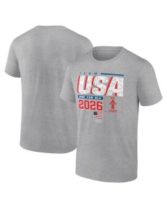 Men's Team USA Gray 2026 Winter Olympics Pic-O-Gram T-Shirt