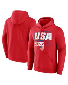 Men's Team USA Red 2026 Winter Olympics Pic-O-Gram Hoodie